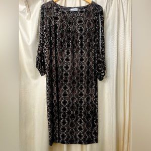 Calvin Klein Snakeskin Cutout Dress